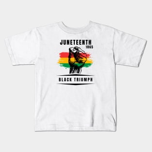 Black Triumph, Juneteenth 1865 Kids T-Shirt